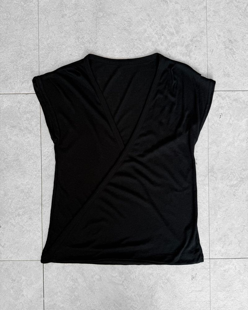 BELL DRAPE WRAP T-SHIRT