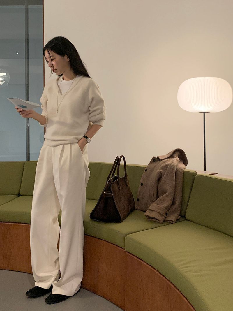 TRENDY APPAREL（トレンディー アパレル）の「[MADE] [Wool Napping] Winter Warm Pintuck Wide Slacks（Pants）」