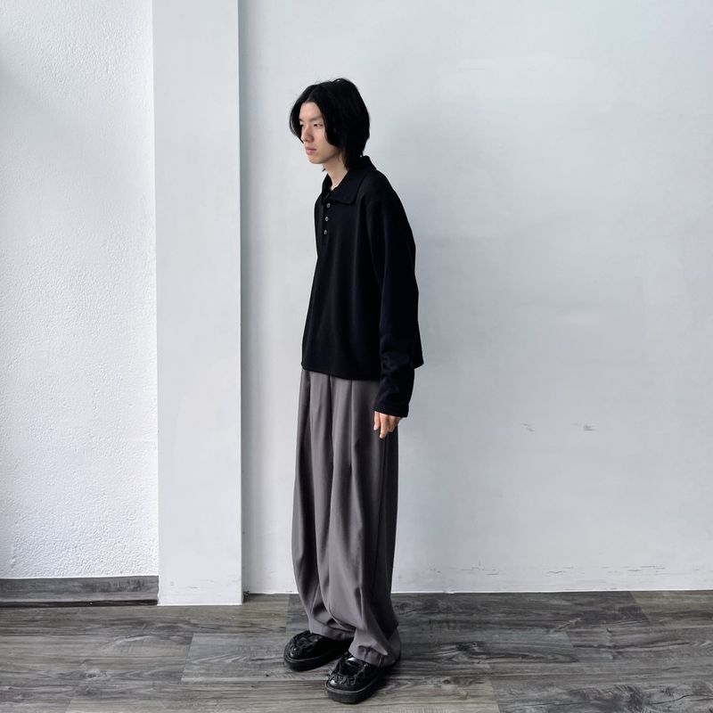 2-Way Stand Collar Long Sleeve