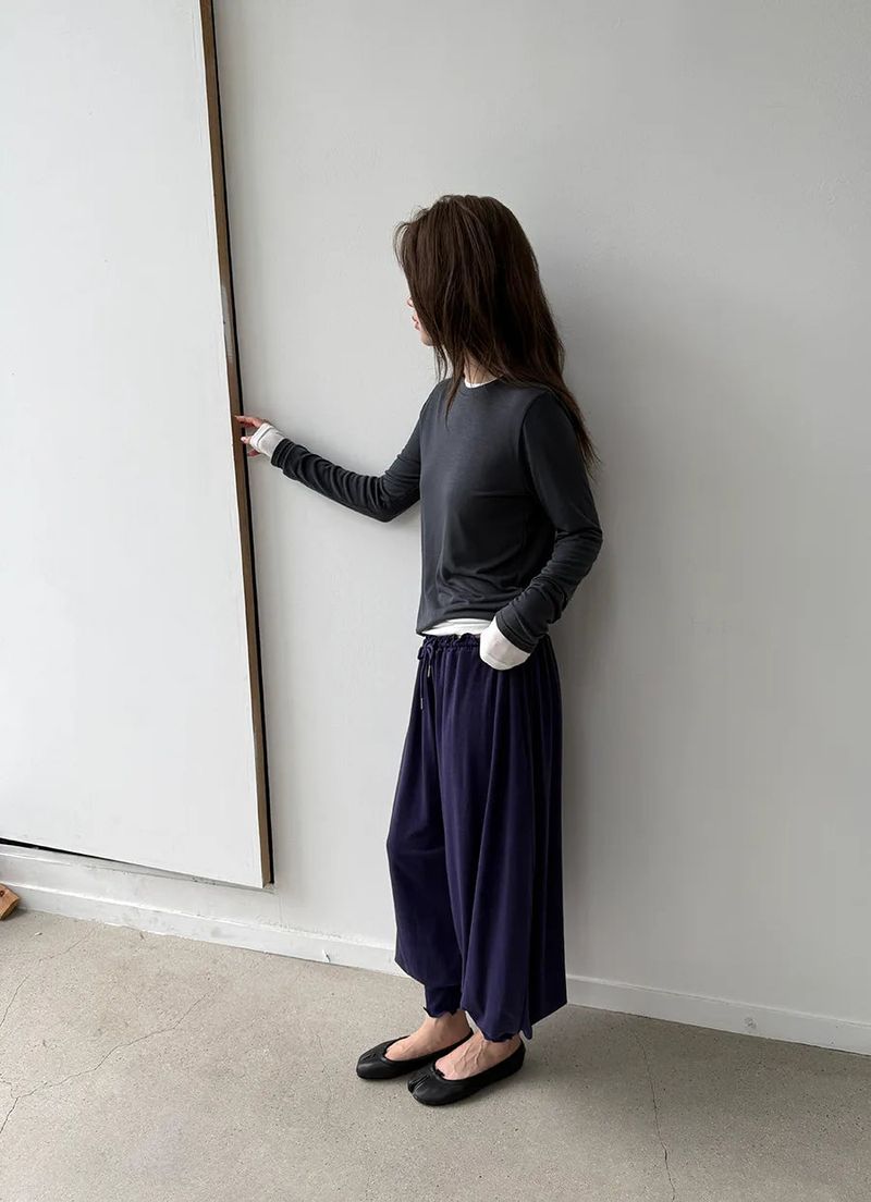 shirring loose pants