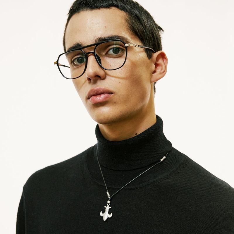 [SET] fleur & circle string necklace