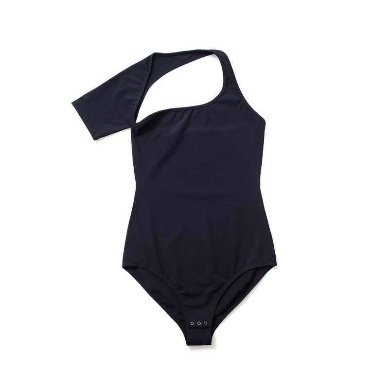 SSIMEEZ（シミズ）の「Unbalance Short-Sleeve Bodysuit(Black)（Dresses）」