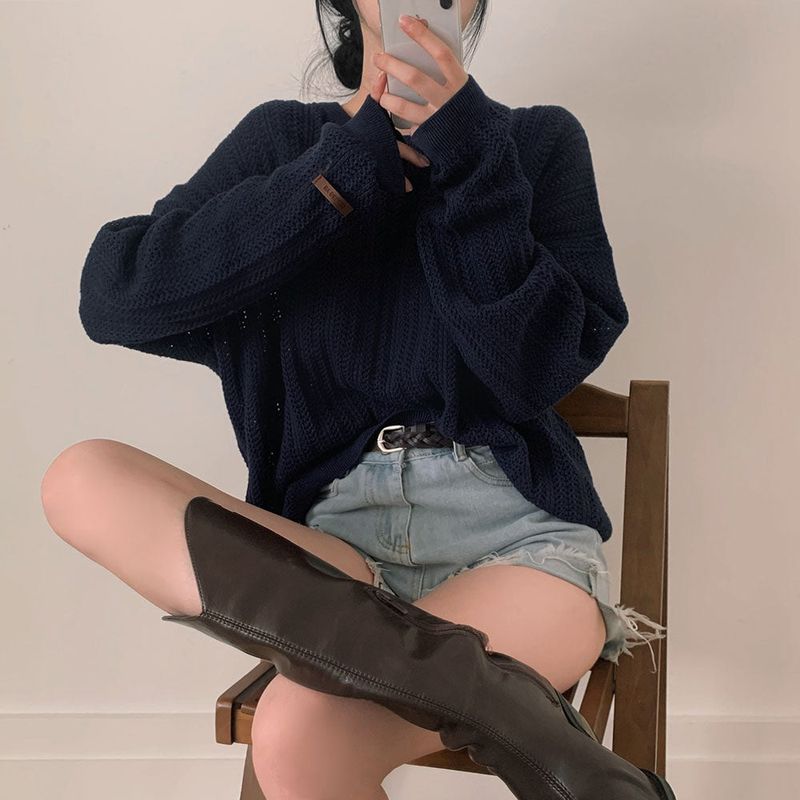 [Bellide made] Caramel Loose Fit Long Round Knitwear