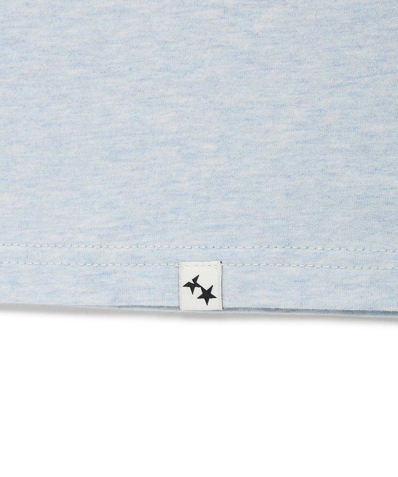 CAVISH APPLIQUE RINGER SS TEE BLUE(CV2GMUT509A)