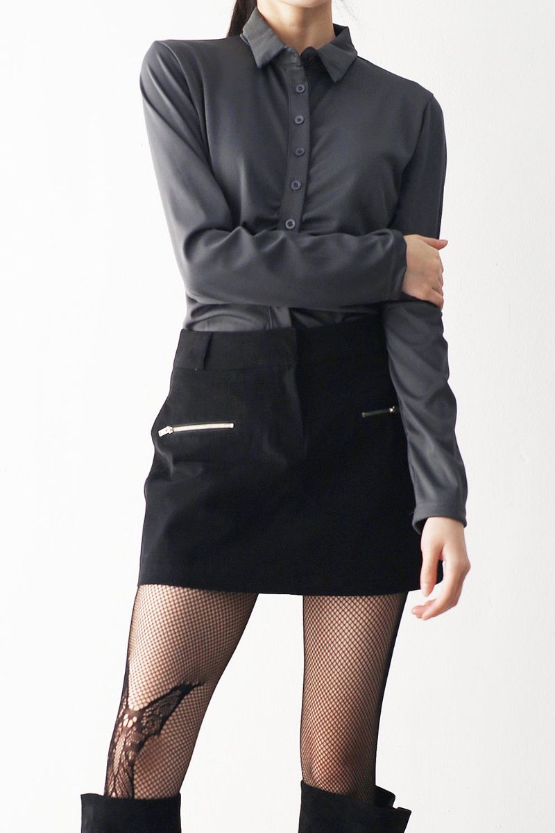 NONCODE(ノンコード)の「Natty Line Shirring Shirt(Tops)」