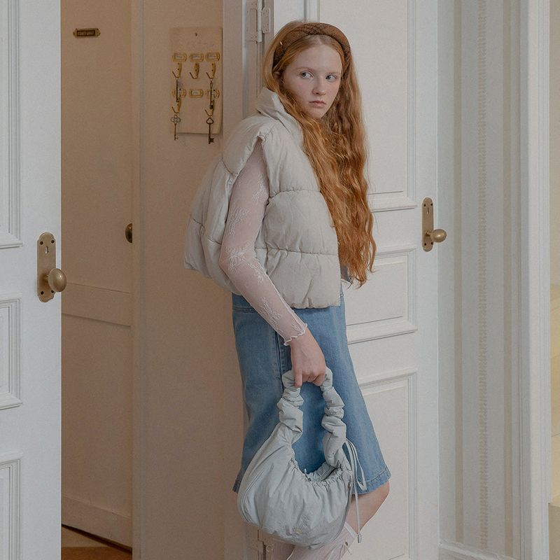 WAY WASHED PADDING BAG (MINT)