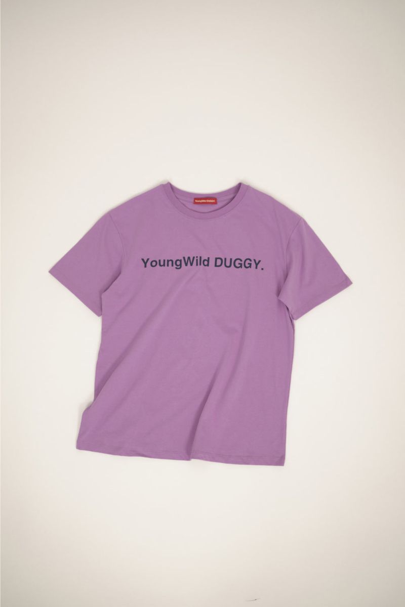 DUGGY（ダギー）の「YWD ロゴTシャツ_パープル（トップス）」