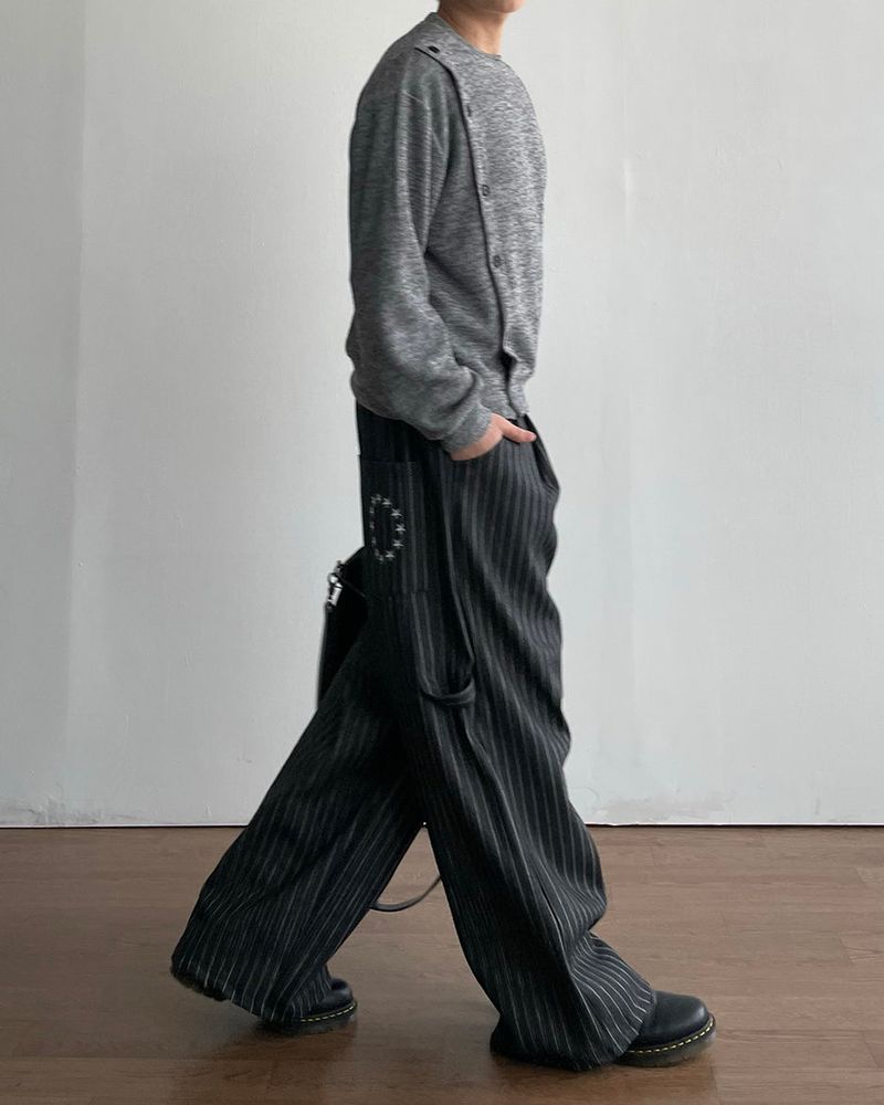 Obi Button Crop Knit