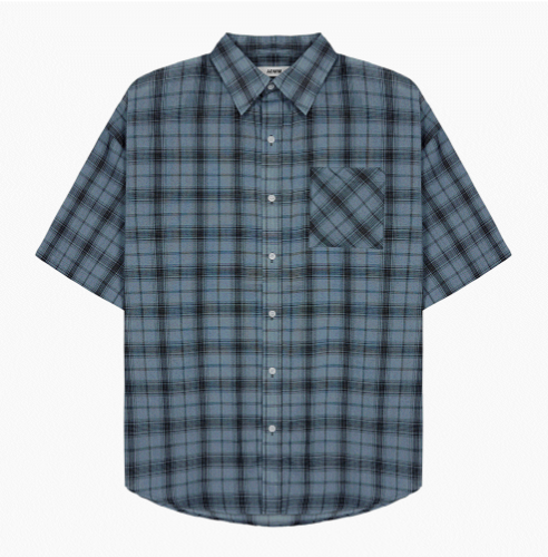 Thin Check Dark & Light Short-Sleeve Shirt