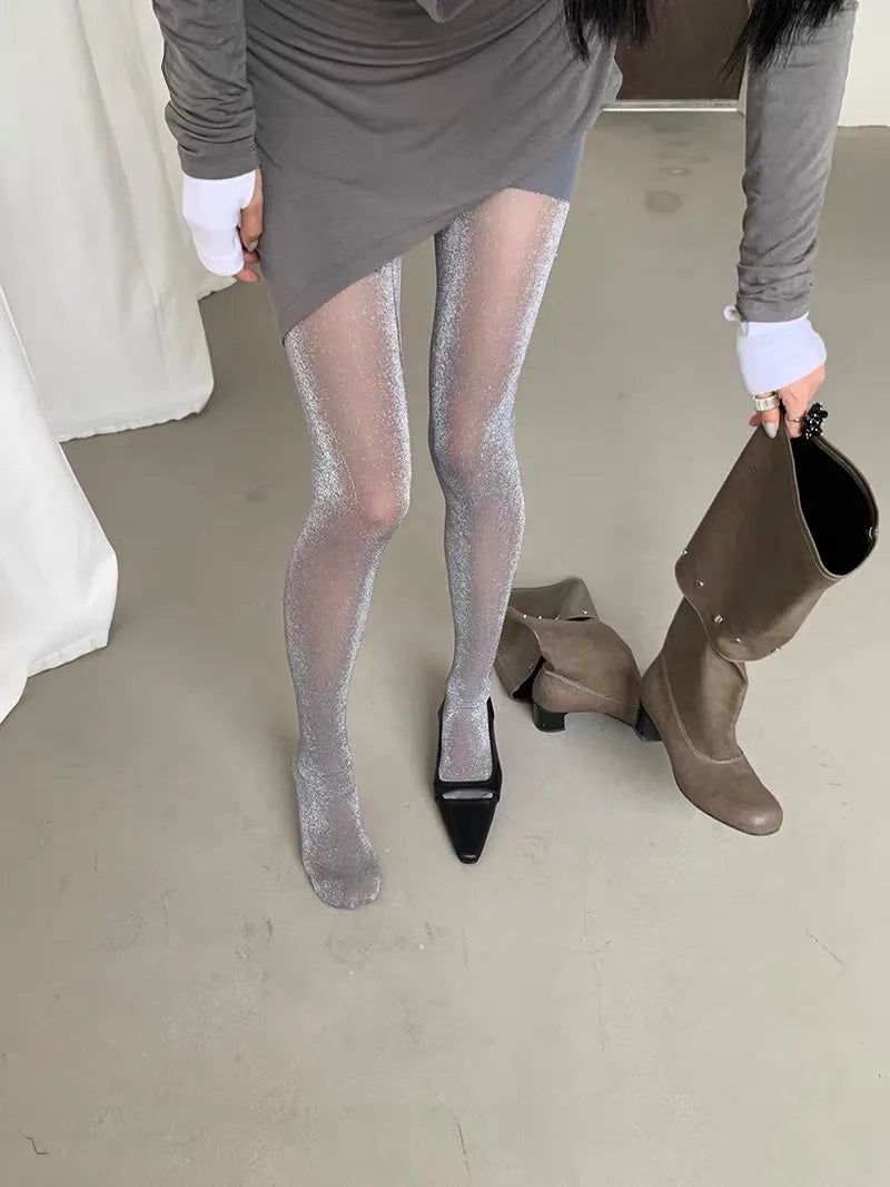 House of haus（ハウス オブ ハウス）の「シルバーグリッターソックス（ファッション小物）」