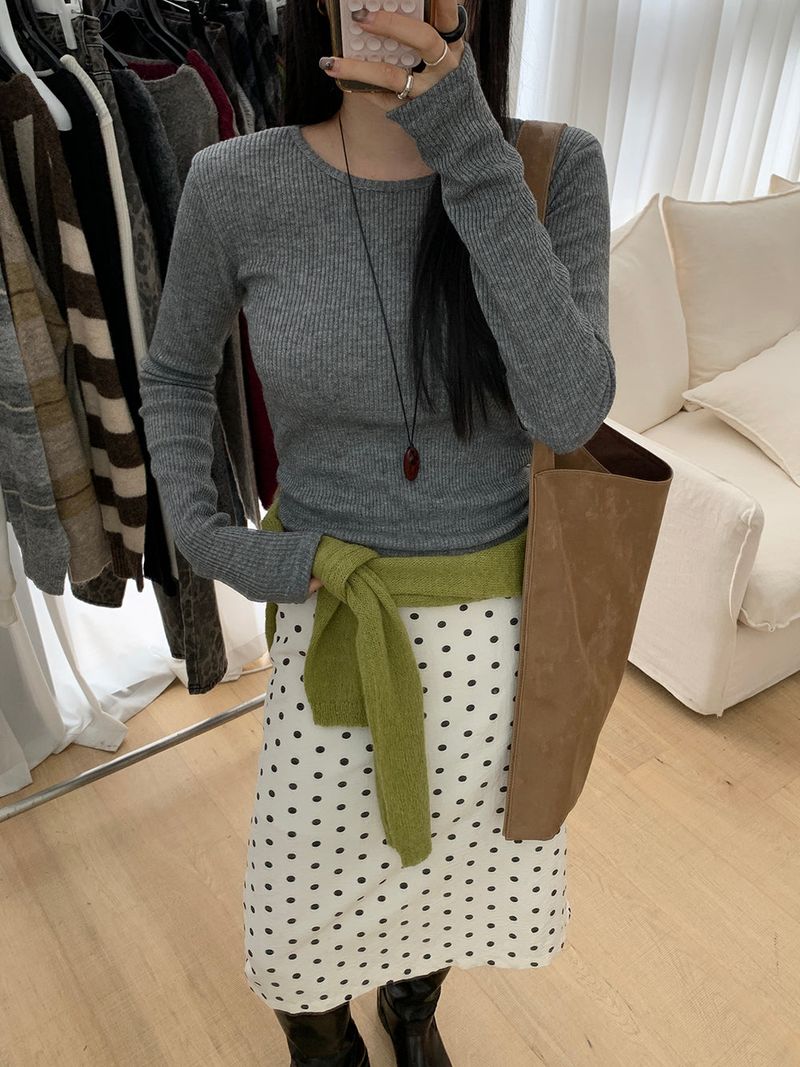 [MADE] Polyton Dot Skirt