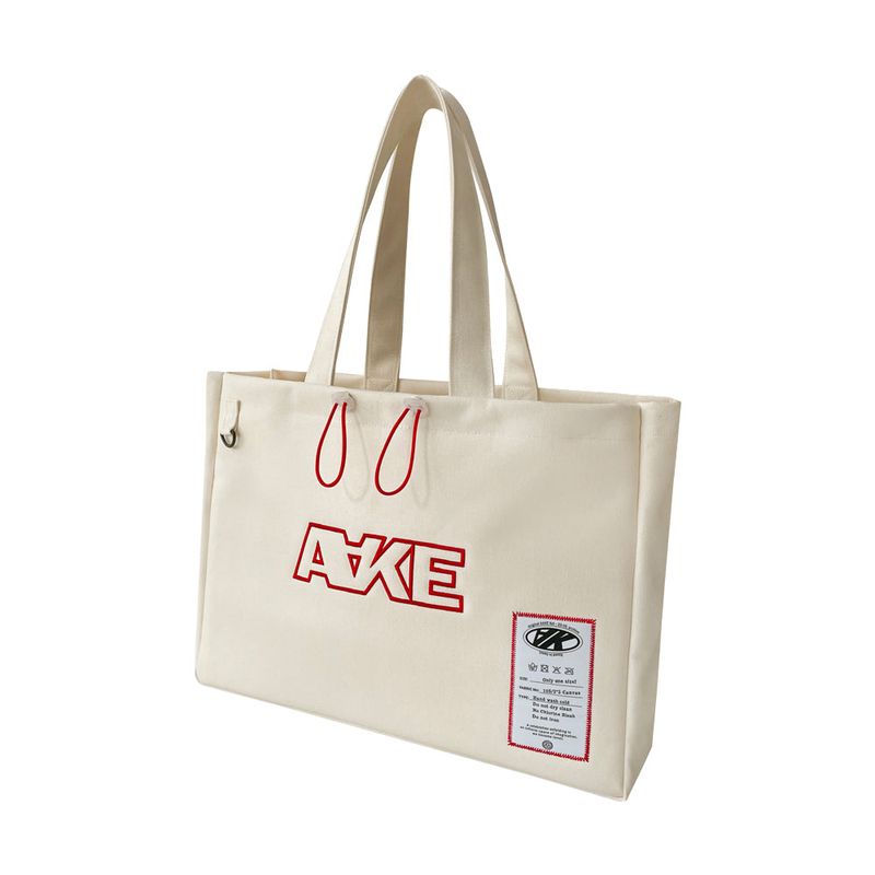 AAKE(アケ)の「A LABEL CANVAS BAG (ivory!)(Bags)」