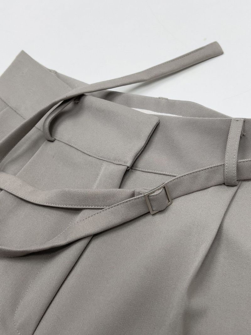 Davi Belted Wide Slacks