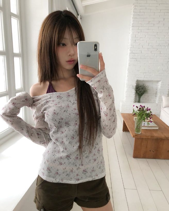 Mohen Flower Jacquard Long Sleeve
