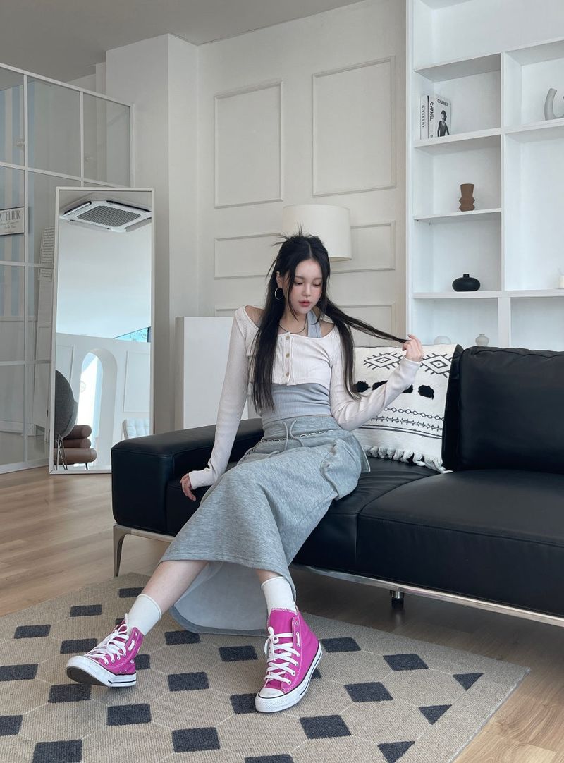 Cargoporket long skirt