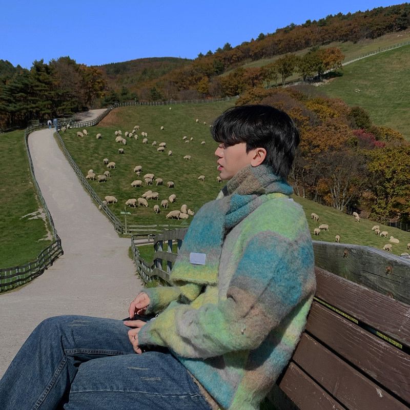 ASCLO（エジュクロ）の「[Muffler set] ASCLO Palette Gra Mohair Cardigan (3color)（Fashion Accessories）」