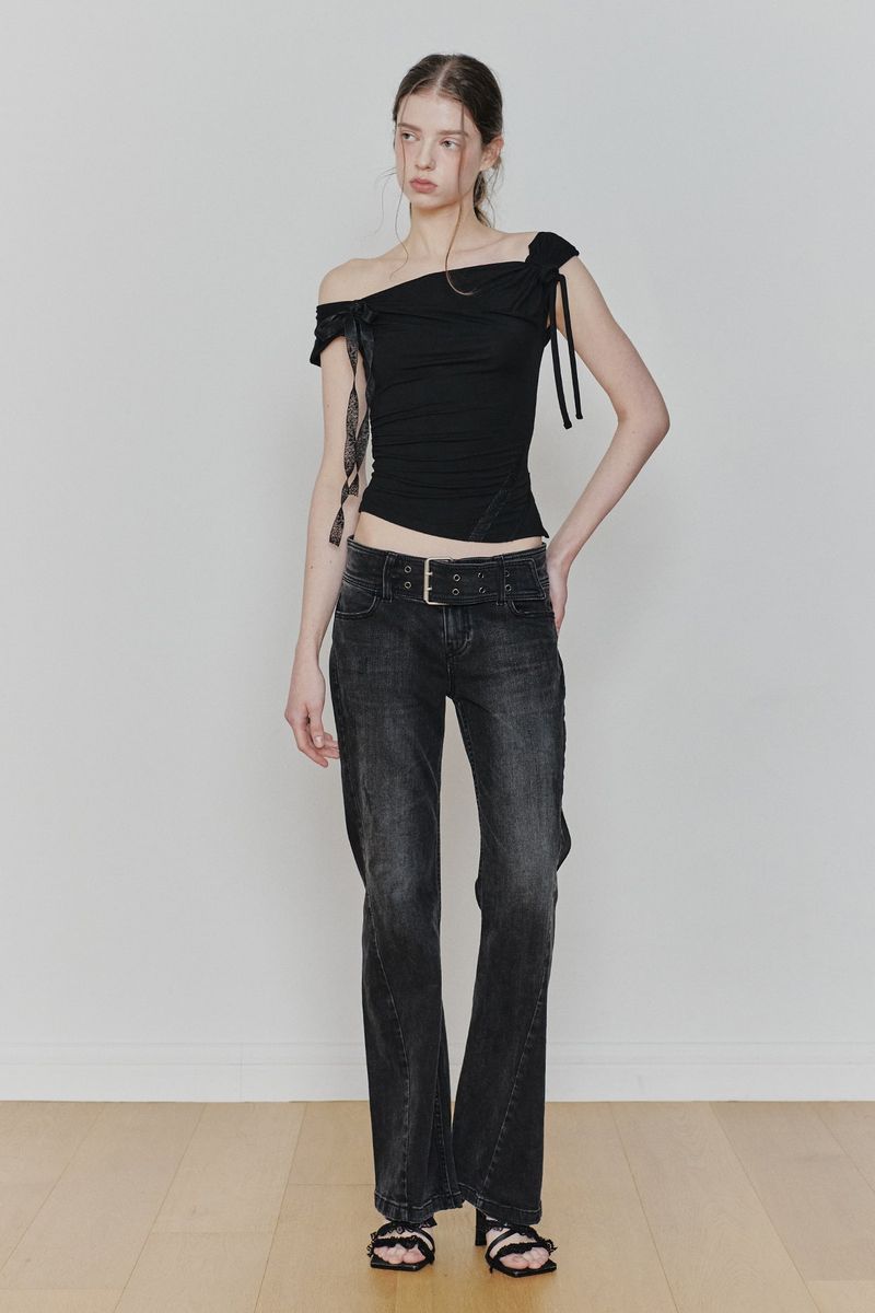 ANGEL STRAP TOP black