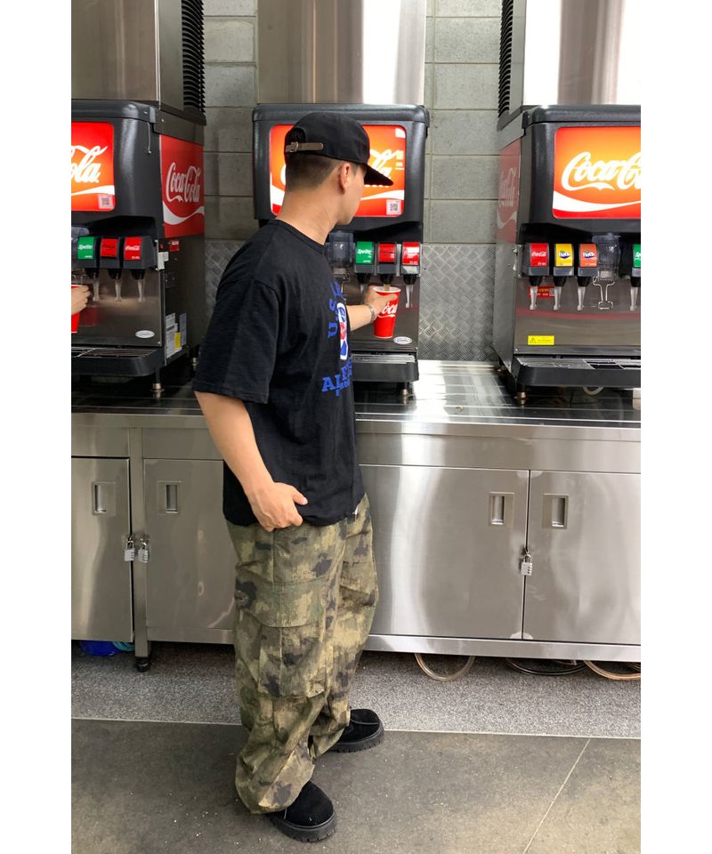 Camo Rip Nylon Cargo Pants