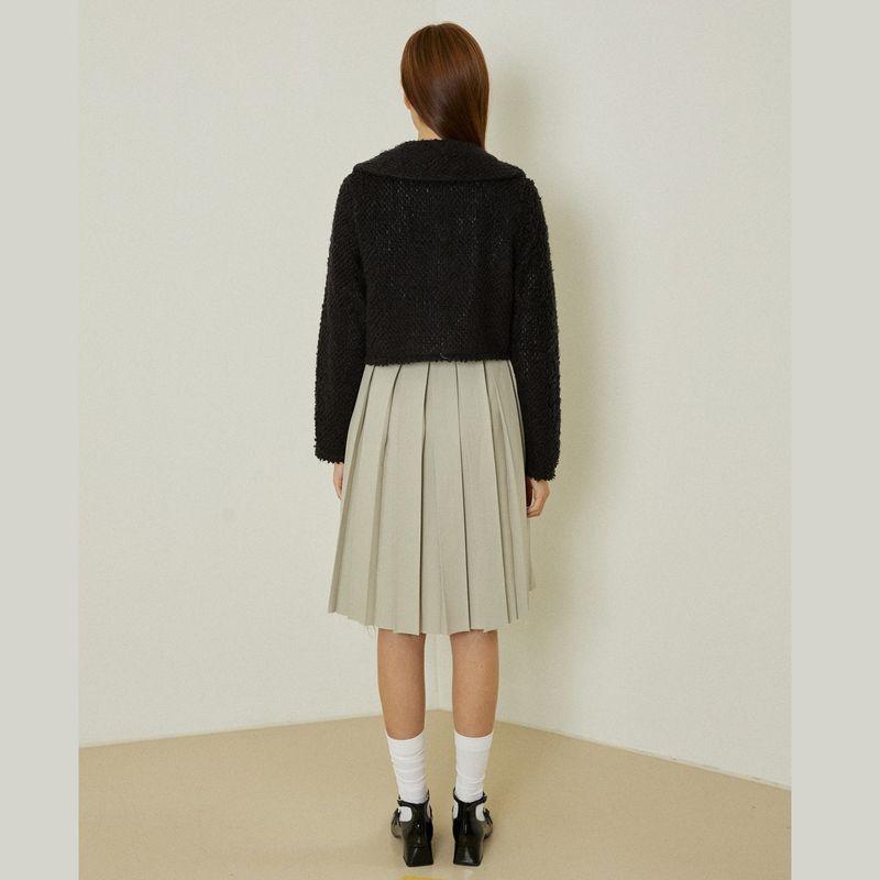Azure short cardigan (black)
