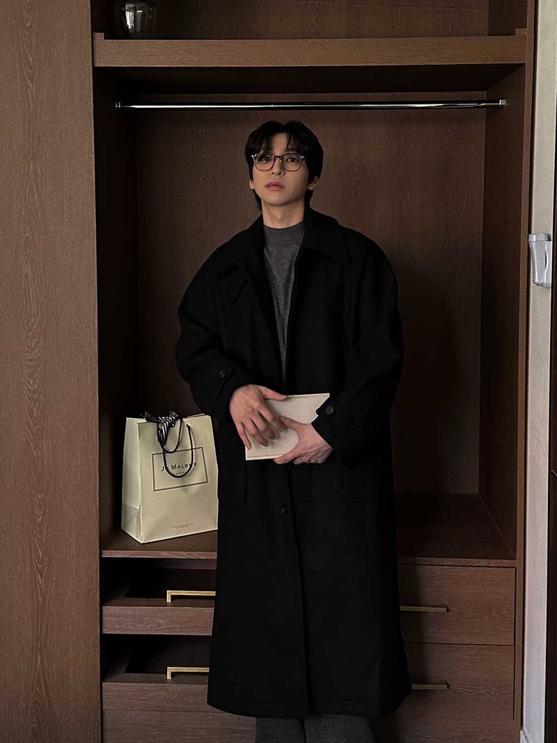 Pleddy Bian Wool Mac Coat (3color)