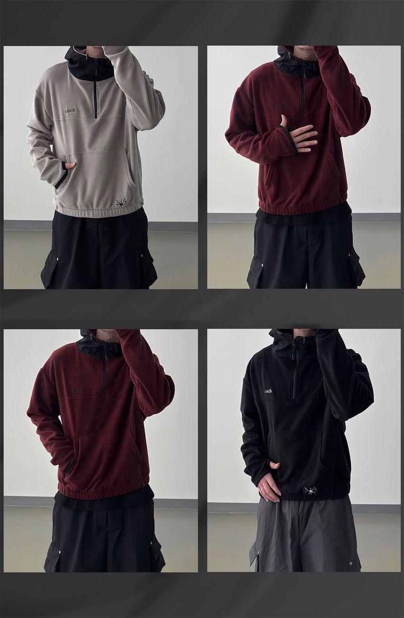 SERNIC Hooded Fleece Warmer Anorak