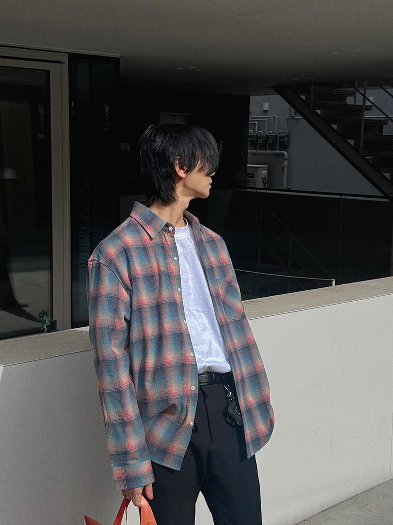 ASCLO(エジュクロ)の「ASCLO オーロラチェックシャツ (3color)(トップス)」