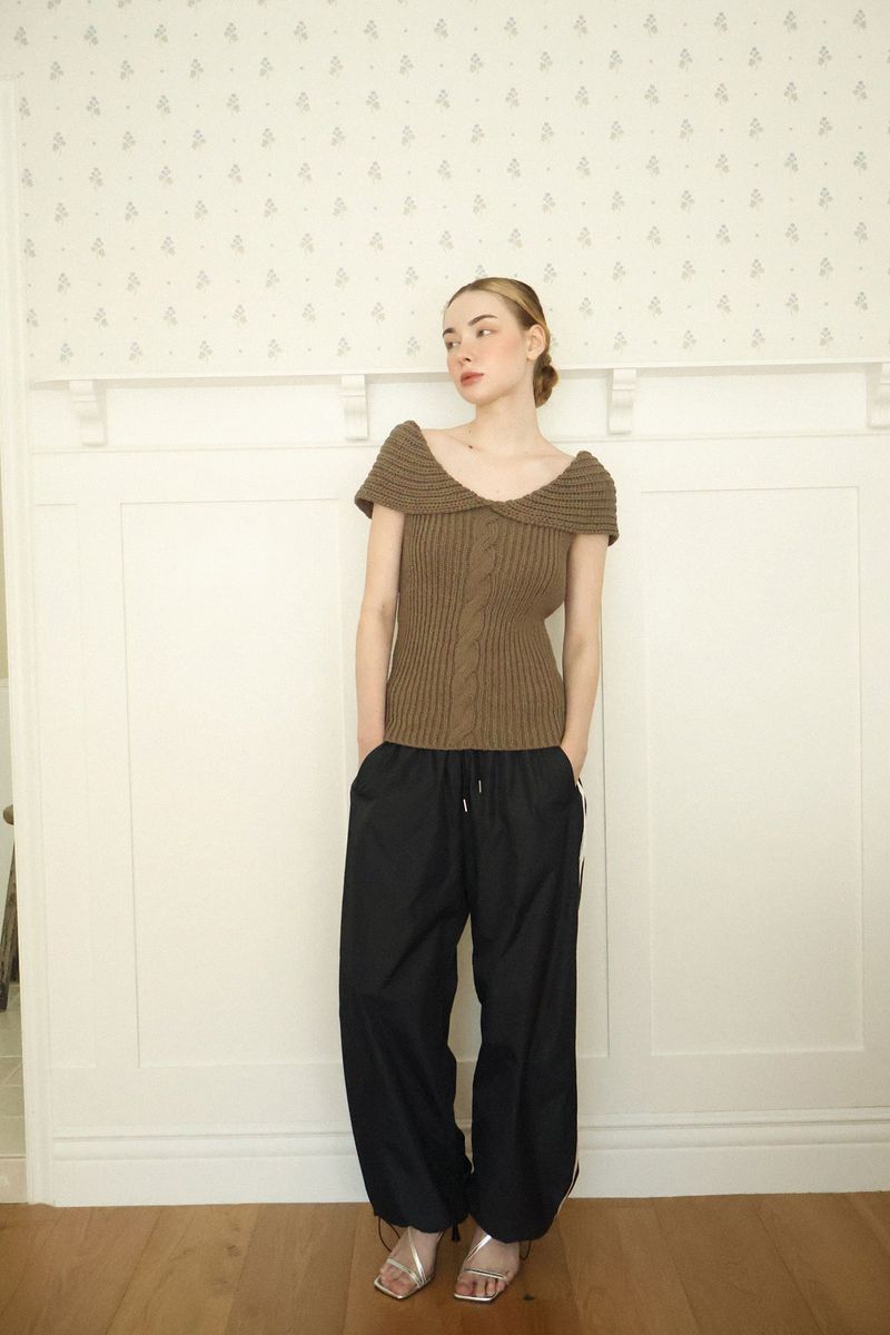 Side line track pants (navy)