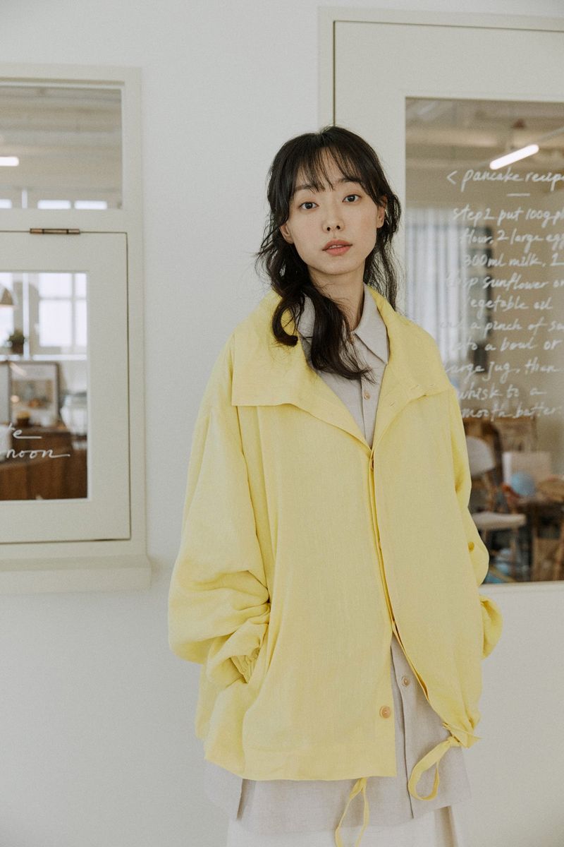 unisex hidden jumper yellow