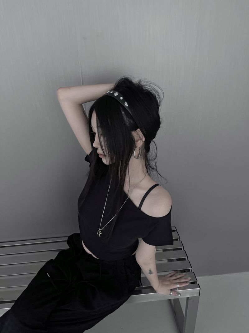 eyelet headband (2color)