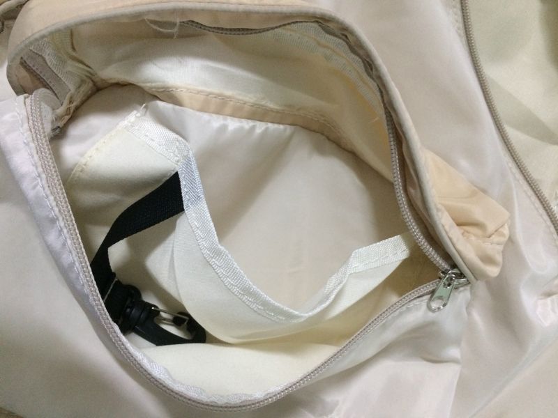 vintage two-tone backpack