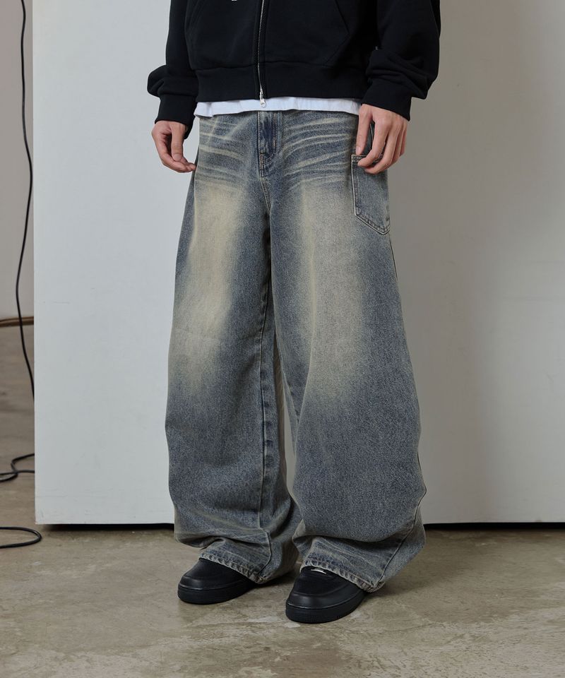 ODDSTUDIO（オッドスタジオ）の「Vintage Washed Side Pocket Denim Pants - BLUE（Pants）」