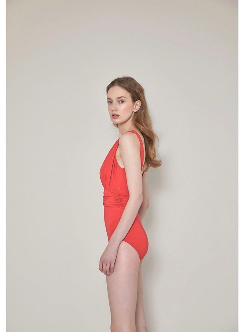 Silhouette Swimsuit Red