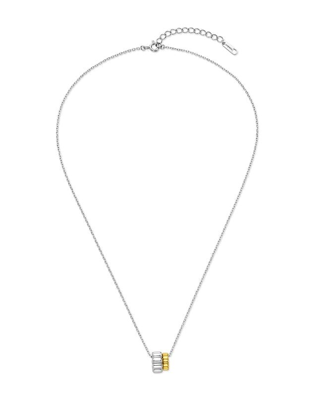 26SS★ [Premium Plating] Ice Block AB(C) Dual Link Necklace