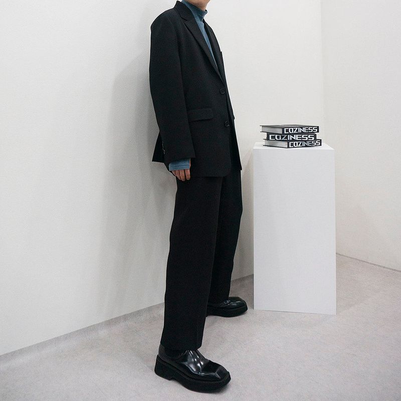SK Daddy Half Two-Button Jacket (Set Up