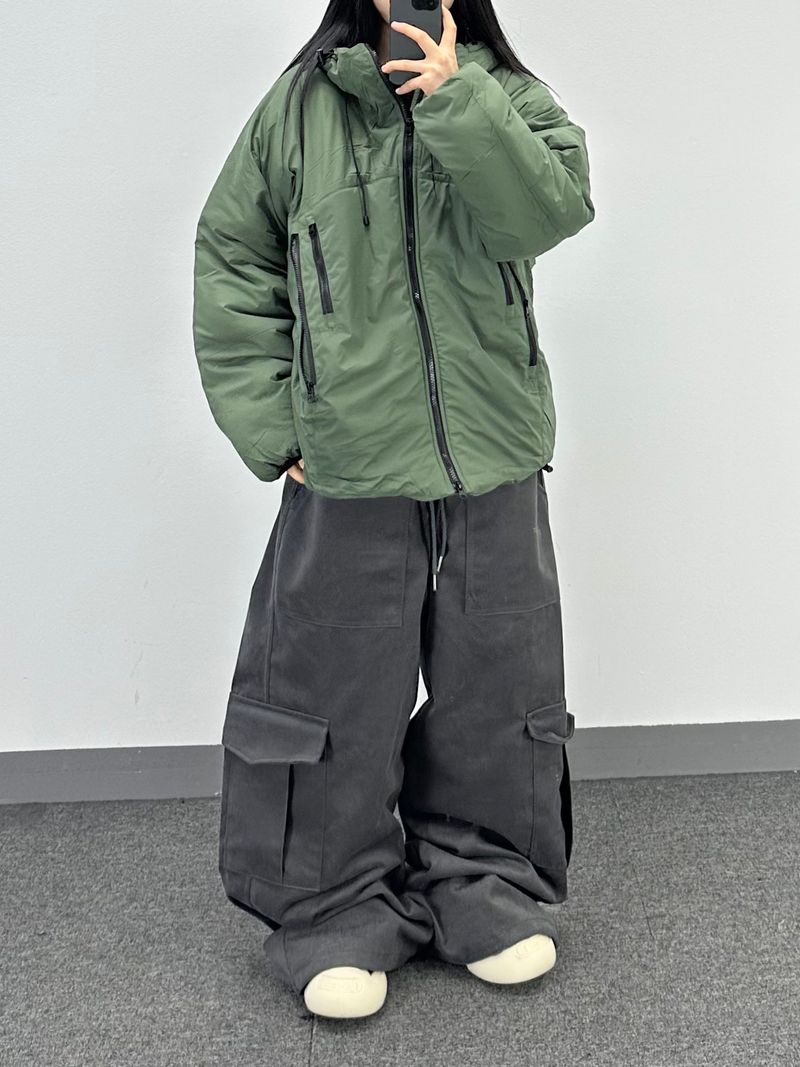 peach graphic cargo pants