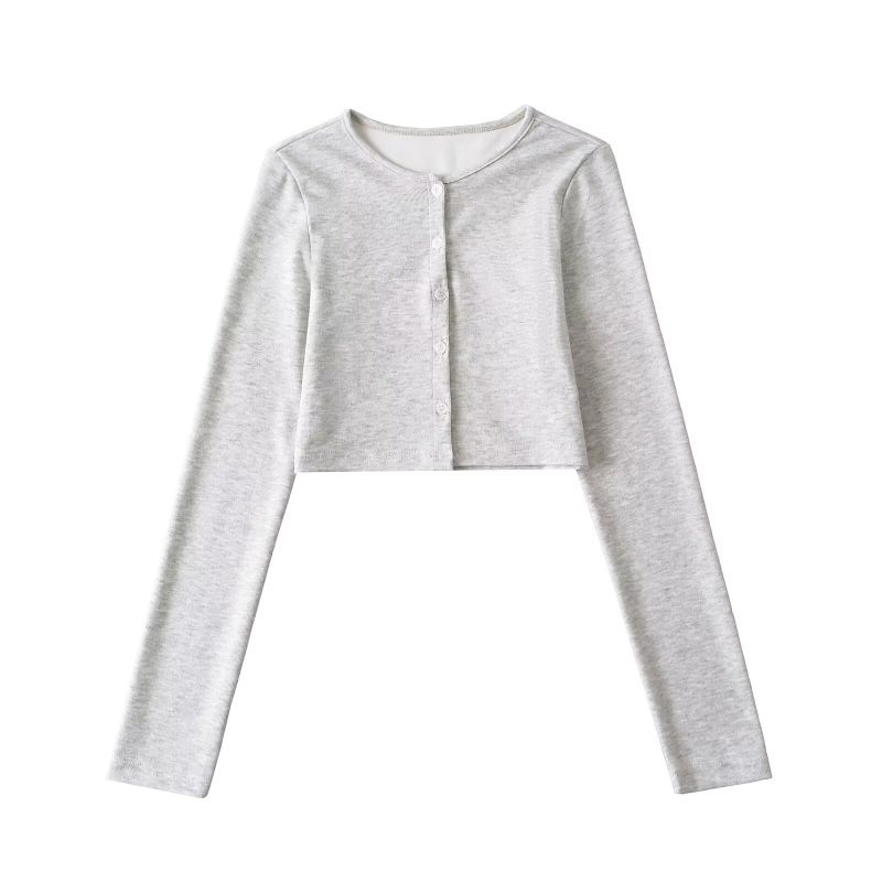 Cozy&Kitsch（コージーアンドキッチ）の「ベーシック ラウンド クロップ ニットカーディガン（ジャケット/アウター）」