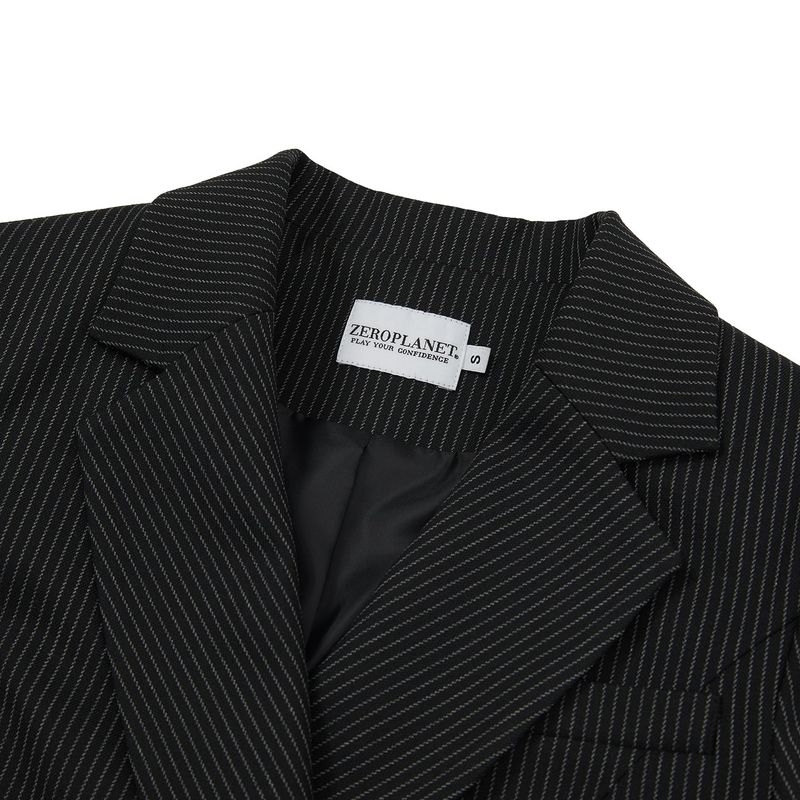 テーラードミニジャケットドレス / Taylor Mini Jacket Dress [BLACK]