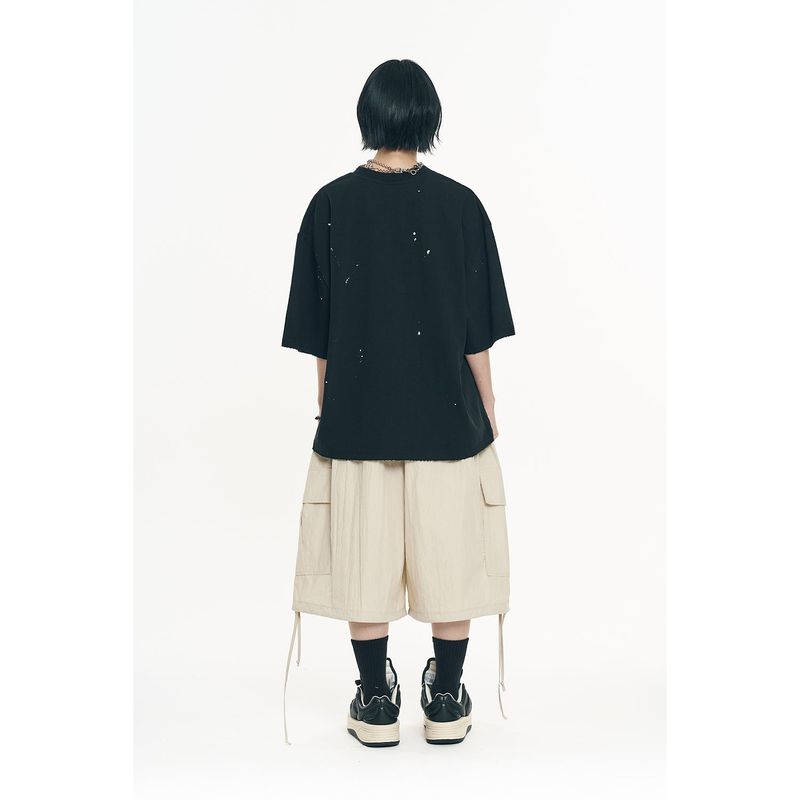 Damage Camo Patch Short Sleeve - Black