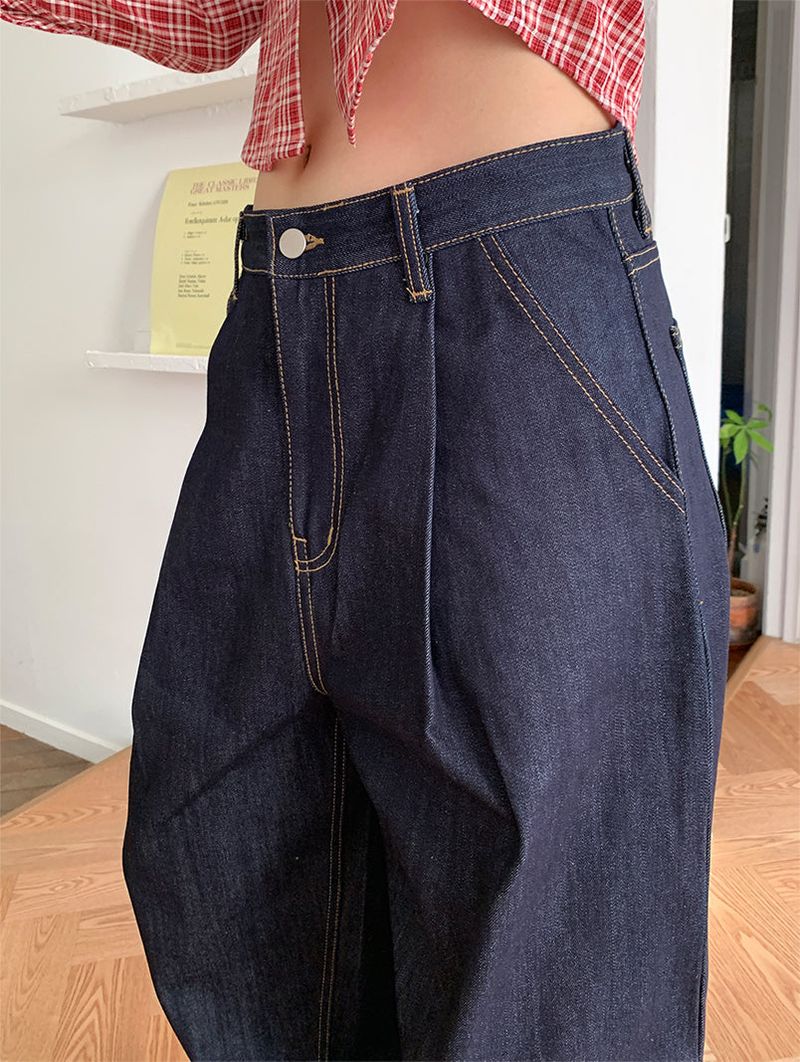 PINTUCK RAW JEANS (2C)