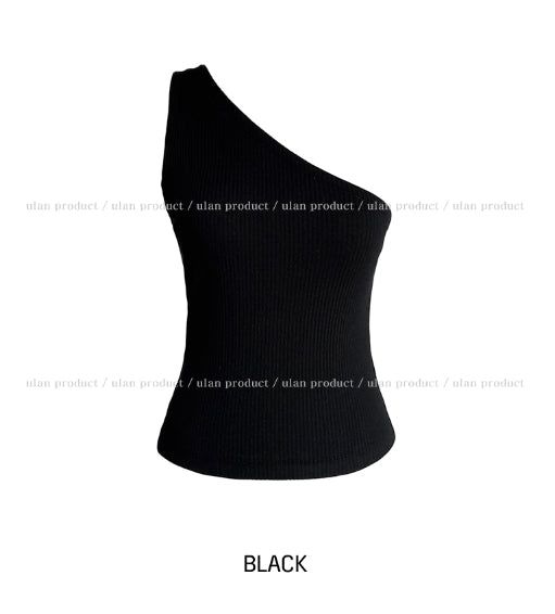 Bibi Unbalanced ribbed sleeveless