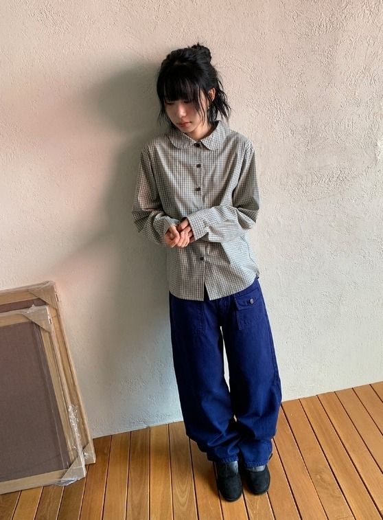 Gaible Front Pocket Straight Cotton Pants