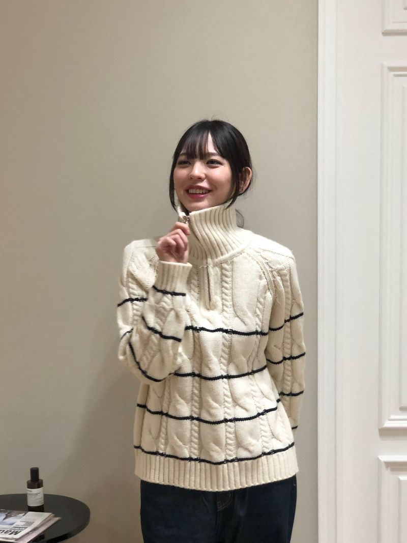 Serac zip-up knit