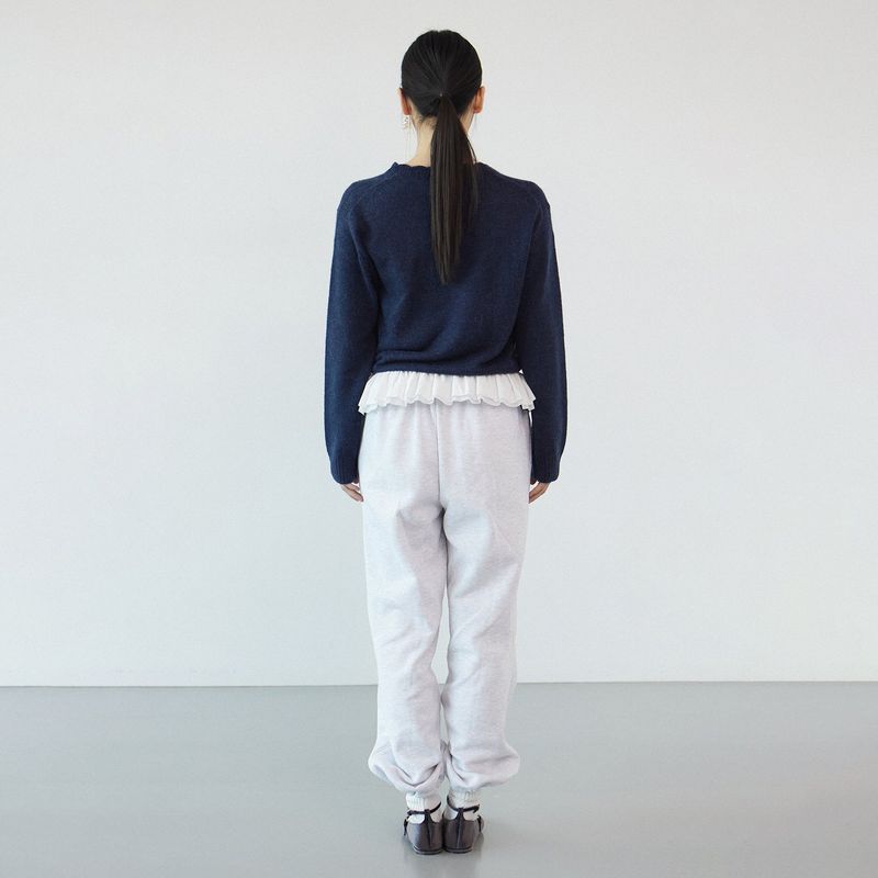 Line jogger pants_light gray