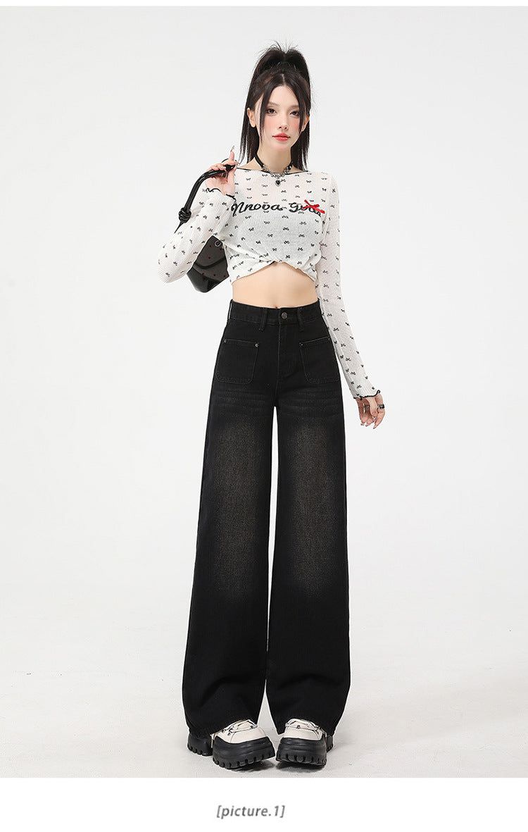 Charcoal Grey High-Rise Sculpting Cargo Jeans