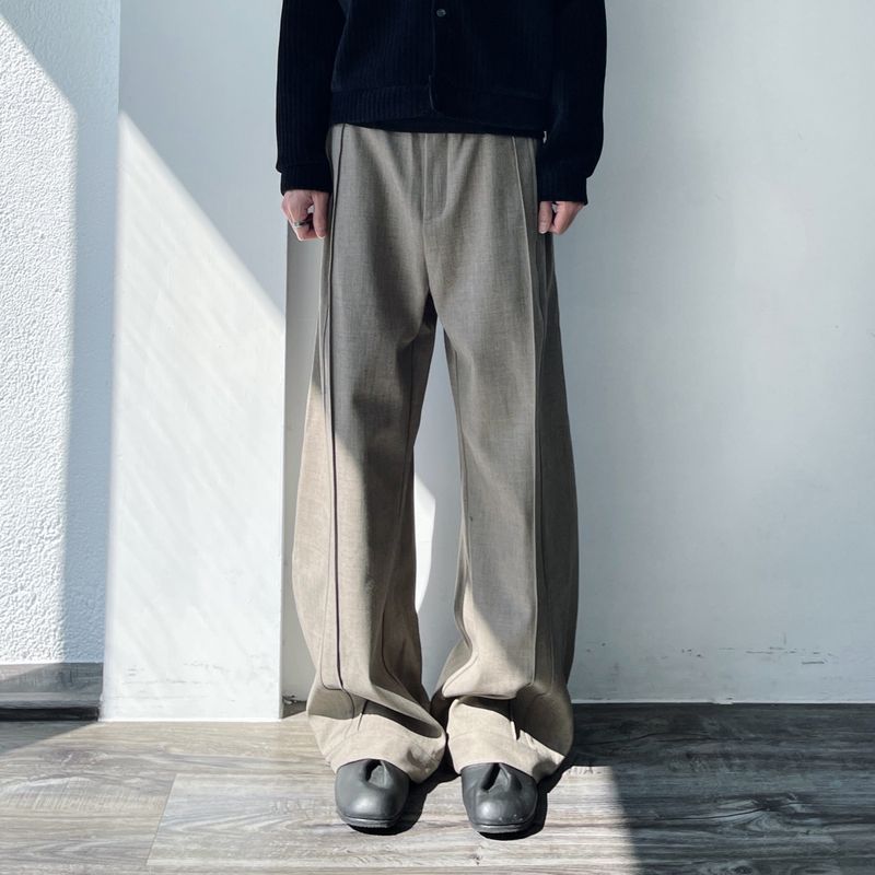FADE MEET（フェードミート）の「Drape Seam 3D Straight Floor-Length Pants（Pants）」