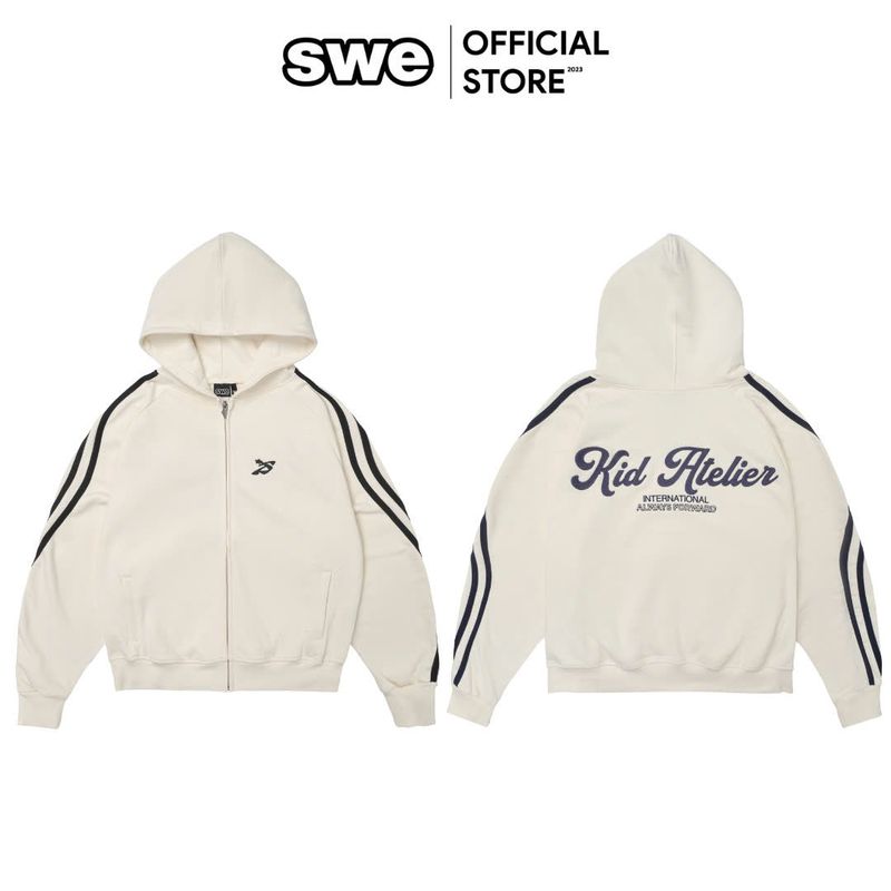 SWE（スウェ）の「INTERWAVE ZIP HOODIE - CREAM（Tops）」