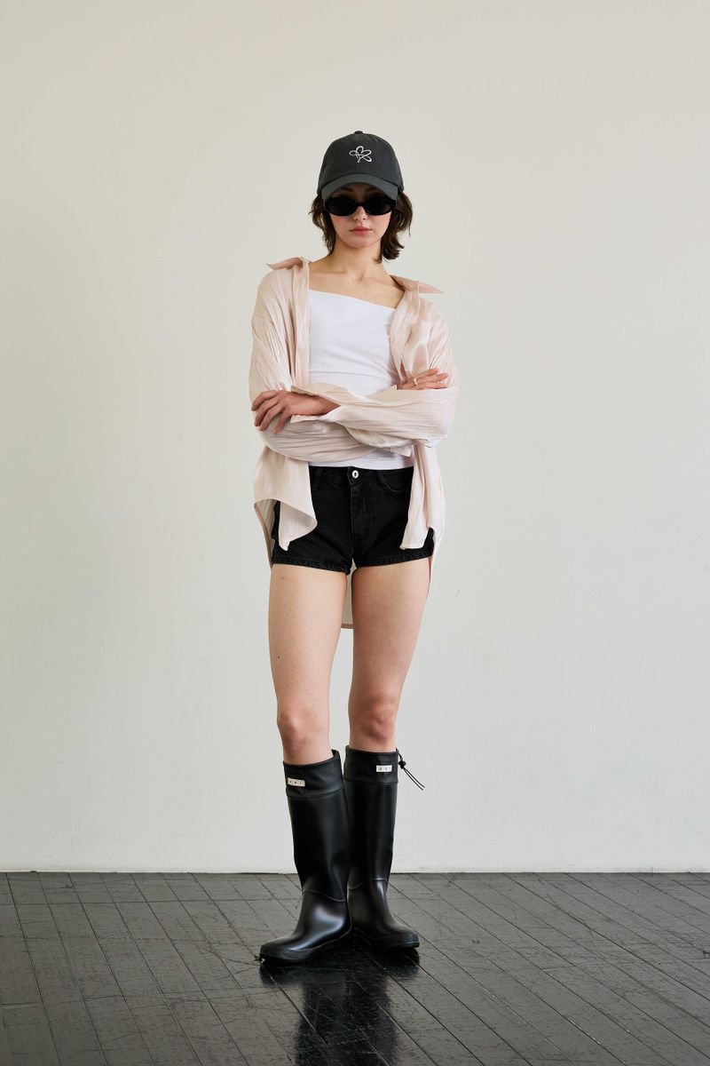 LUMINOUS OVERSIZED SHIRT / ROSE PINK