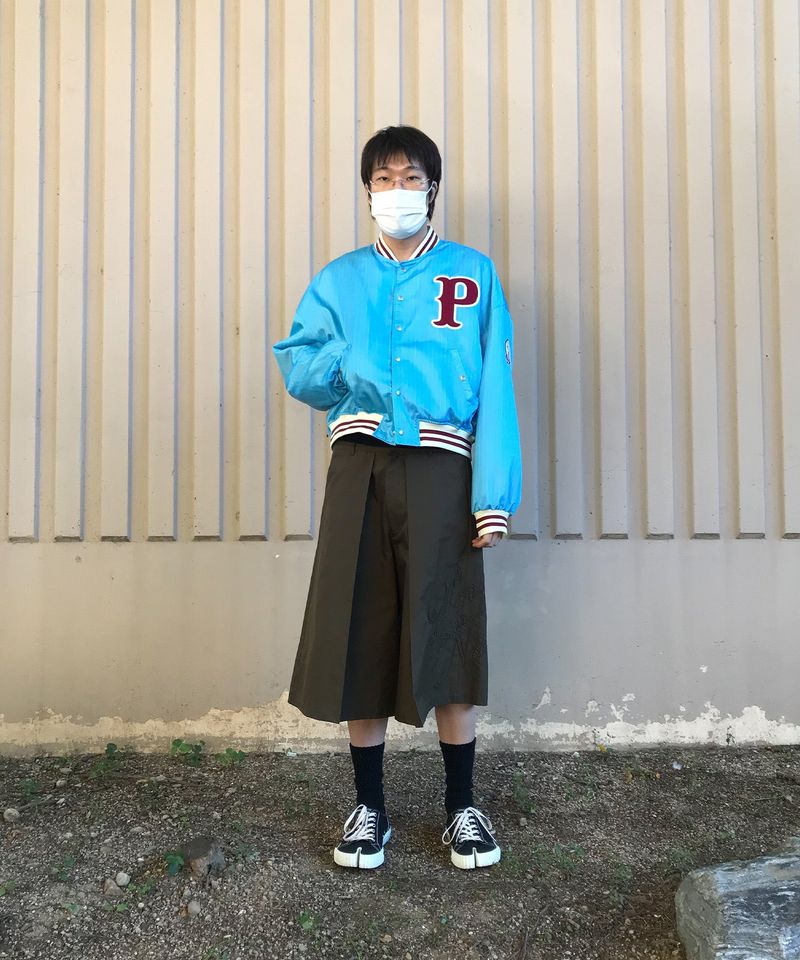 P LOGO BOMBER - SKY BLUE