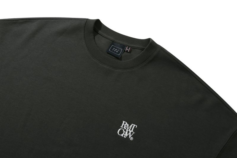 RECENT LOGO LONG SLEEVE_CHARCOAL