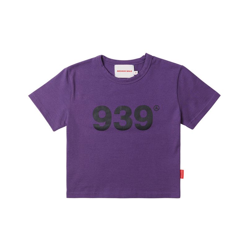 939 LOGO CROP TOP (PURPLE)